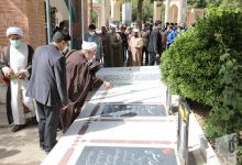گزارش تصویری مراسم عطرافشاني و غبارروبي گلزار شهدا
